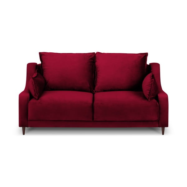 Sofa od crvenog baršuna Mazzini Sofas Freesia, 150 cm