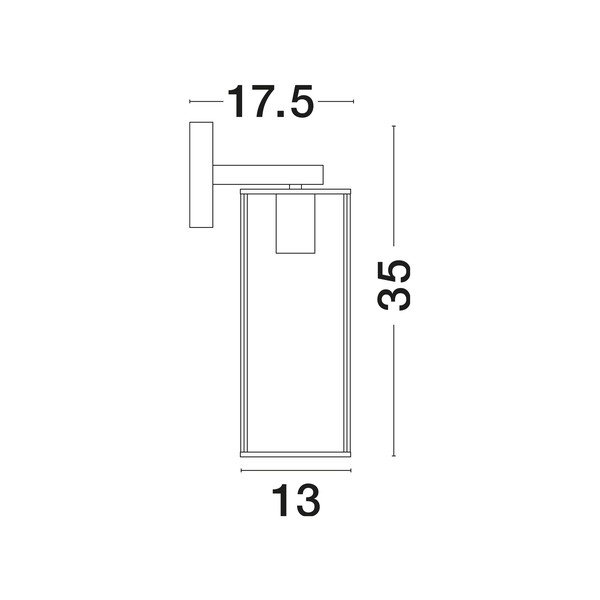 Mjedena metalna zidna lampa Flavio – Nova Luce-image-2