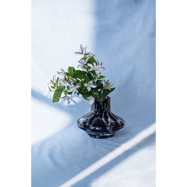 Smeđa staklena ručno izrađena vaza (visina 28 cm) Glom – noo.ma-image-2