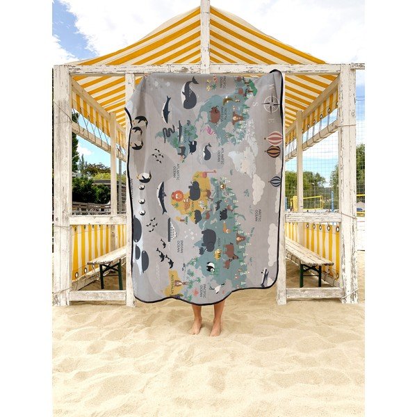 Piknik deka od mikrovlakana 145x180 cm Travel Around The World – Butter Kings-image-2
