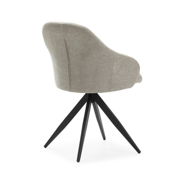 Svijetlo sive podstavljene blagovaonske stolice u setu s naslonima za ruke 2 kom Tamara – Marckeric-image-4