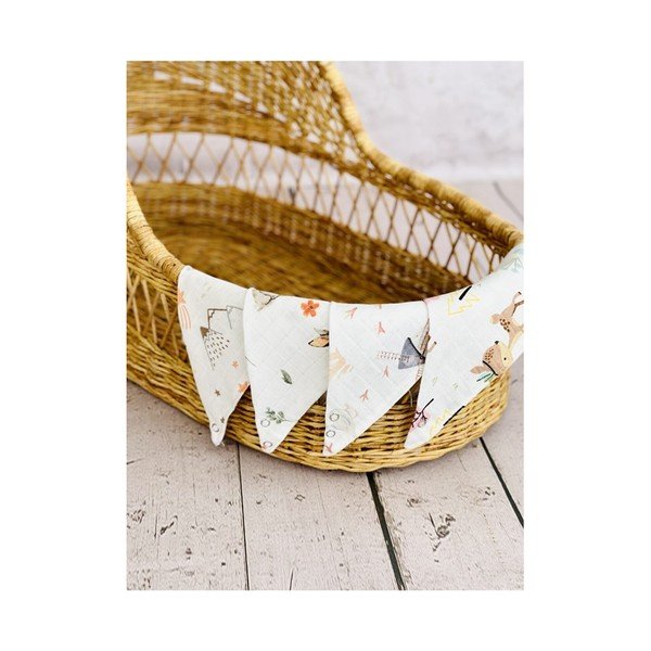 Bijeli podbradak od muslina u setu od 4 kom Mila - Lydia&Co-image-2