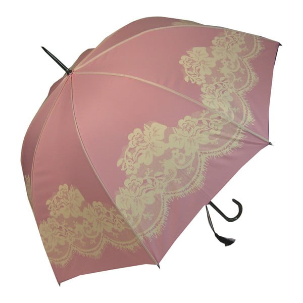 Ružičasti štap kišobran Vintage, ⌀ 95 cm