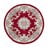 Crveni vuneni tepih Flair Rugs Aubusson, ⌀ 120 cm