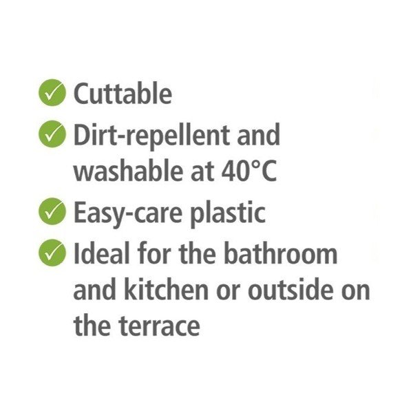 Siva plastična kupaonska prostirka 65x200 cm Sassi - Wenko-image-3