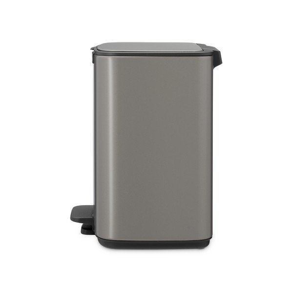 Siva željezna kanta za smeće s pedalom 7 l Bo – Brabantia-image-3