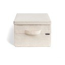 Bež tekstilna kutija za pohranu s poklopcem 31x41x22 cm Soft Storage Medium – Bigso