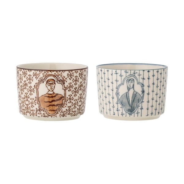 Krem zdjelice u setu 2 kom od kamenine 230 ml Tonia – Bloomingville