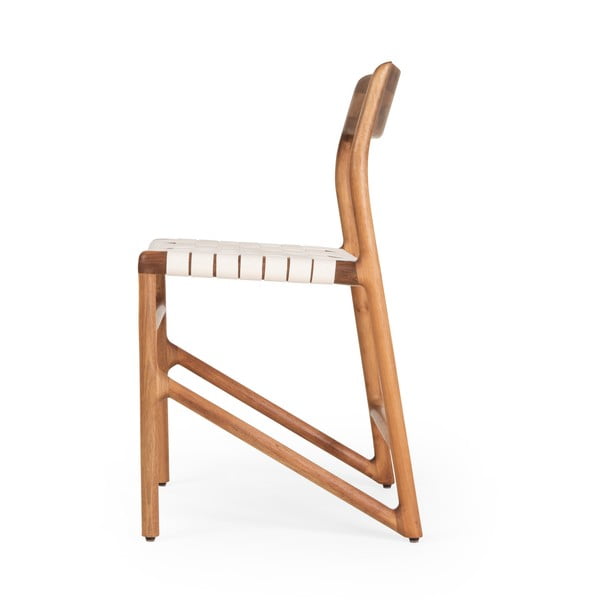 Bijela/smeđa blagovaonska stolica Fawn – Gazzda-image-4