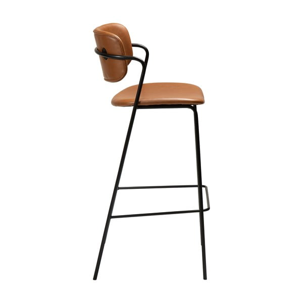 Smeđa barska stolica od imitacije kože DAN-FORM Denmark Zed, visina 107 cm-image-3