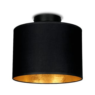 Crna stropna lampa s detaljima u zlatnoj boji boji Sotto Luce Mika ⌀ 25 cm