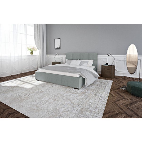 Sivi bračni krevet s podnicom i prostorom za odlaganje Guy Laroche Home Fascination, 180 x 200 cm-image-4