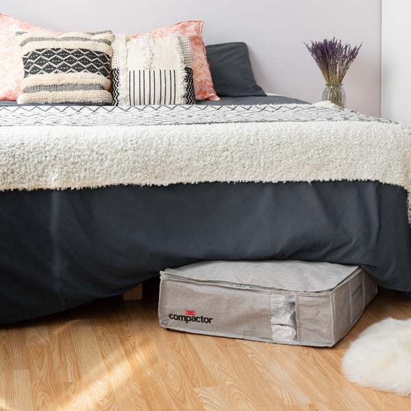 Siva vakuumska kutija za pohranu Compactor Oxford, 145 l-image-1