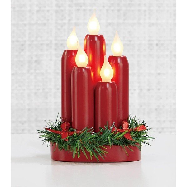 Crveni svjetlosni ukras s božićnim motivom Hanna – Markslöjd