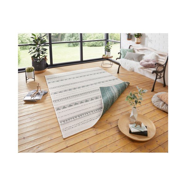 Vanjski zeleno-krem tepih NORTHRUGS Bahamas, 160 x 230 cm-image-4