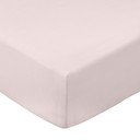Ružičasta plahta s gumom od pamučnog perkala 90x190 cm Cotton Percale – Bianca