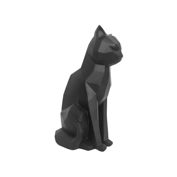 Mat crni kip PT LIVING Origami Cat, visina 29,5 cm
