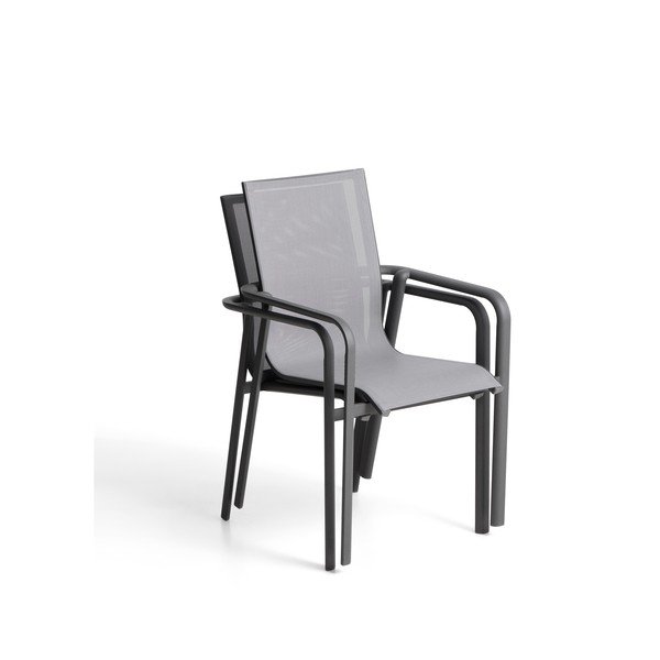 Siva vrtna stolica Canea – Kave Home-image-1