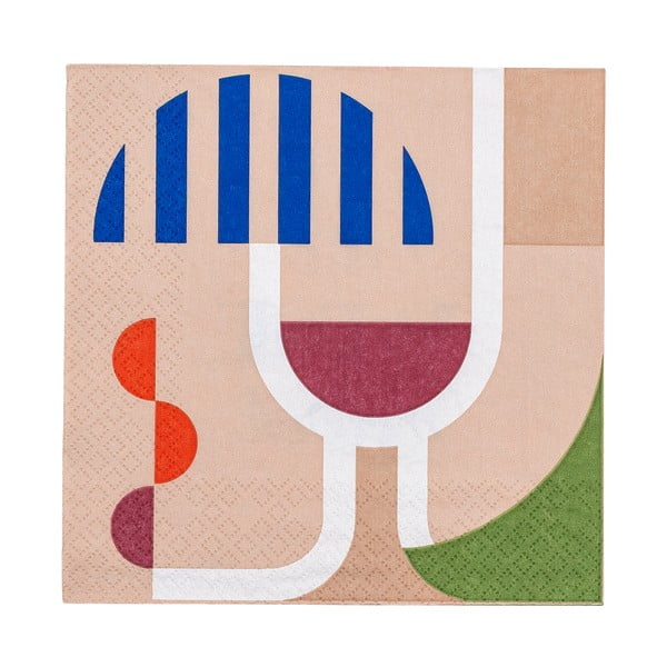 Papirnati ubrusi u setu 20 kom Wine – Bloomingville