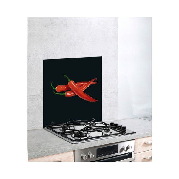 Staklena zaštita za štednjak Wenkoo Peperoni, 60 x 70 cm-image-2