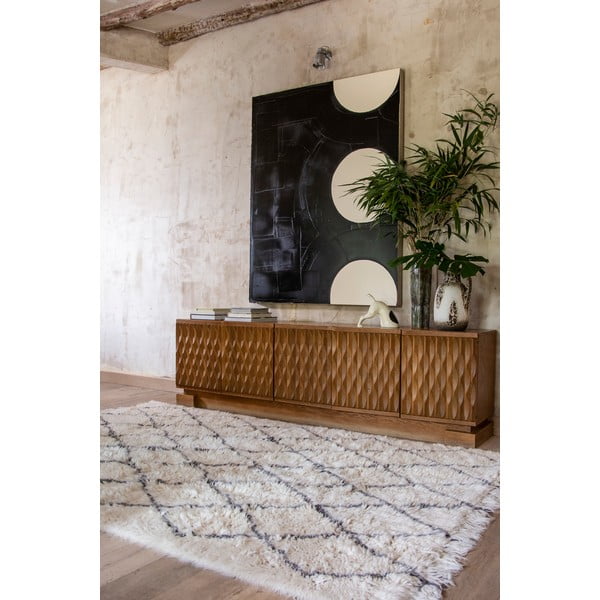 Krem periv/ručno rađen vunen tepih 140x200 cm Berber Soul – Lorena Canals-image-1