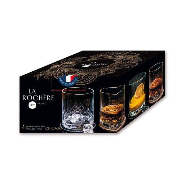 Čaše u setu 4 kom za viski 340 ml Chicago – La Rochére-image-3