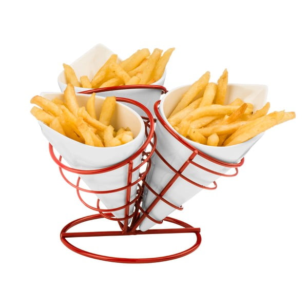 Set od 3 posude i stalak za pomfrit Premier Housewares-image-1