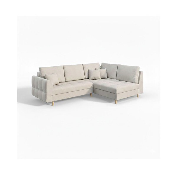 Krem kutna garnitura (desni kut) Ariella - Ropez