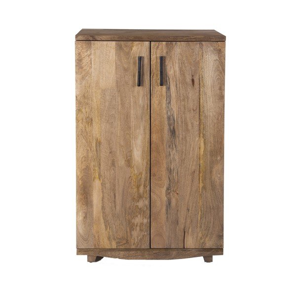 Vitrina za vino od masivnog manga u prirodnoj boji broj boca 12 kom, 74x122x46 cm Bombay – Interia Home & Living