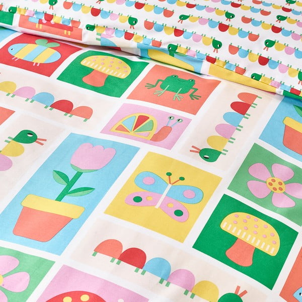 Dječja posteljina za bračni krevet 200x200 cm Curious Caterpillar – Catherine Lansfield-image-4