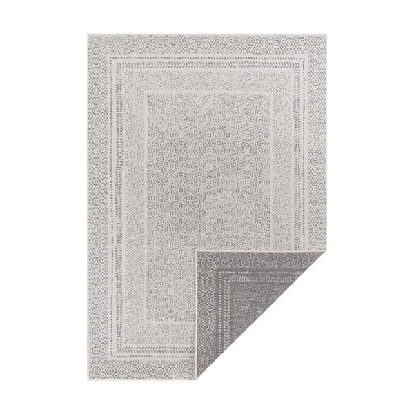 Sivo-bijeli vanjski tepih Ragami Berlin, 120 x 170 cm