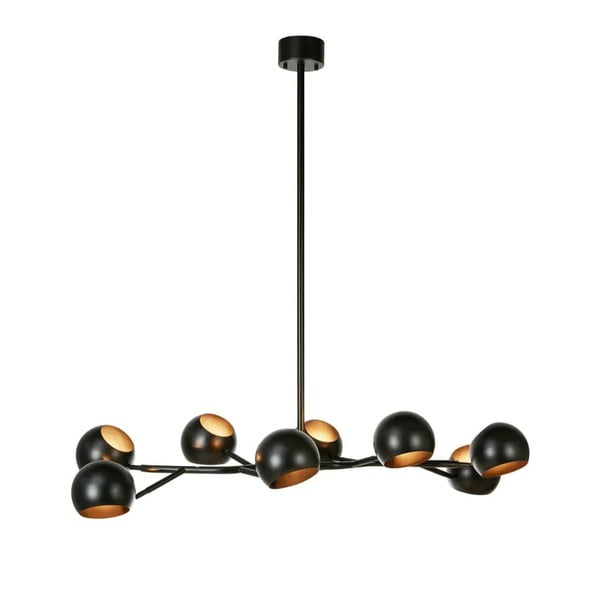 Crna viseća svjetiljka s metalnim sjenilom Edgar – Markslöjd