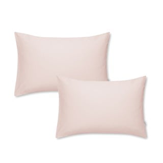 Set od 2 ružičaste navlake za jastuk od pamučnog satena Bianca Standard, 50 x 75 cm