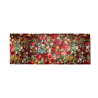 Crveni tepih s primjesama pamuka Velvet Atelier Still Life, 55 x 135 cm