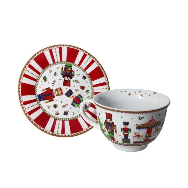 Bijela božićna šalica Tazza - Brandani-image-1