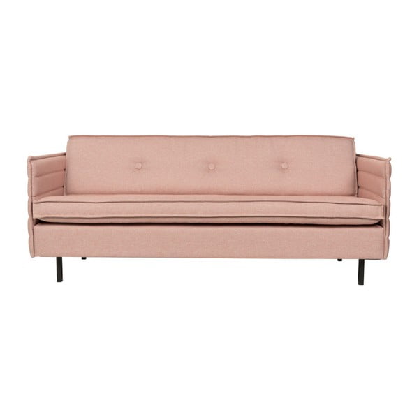 Losos roza sofa Zuiver Jaey, 181 cm