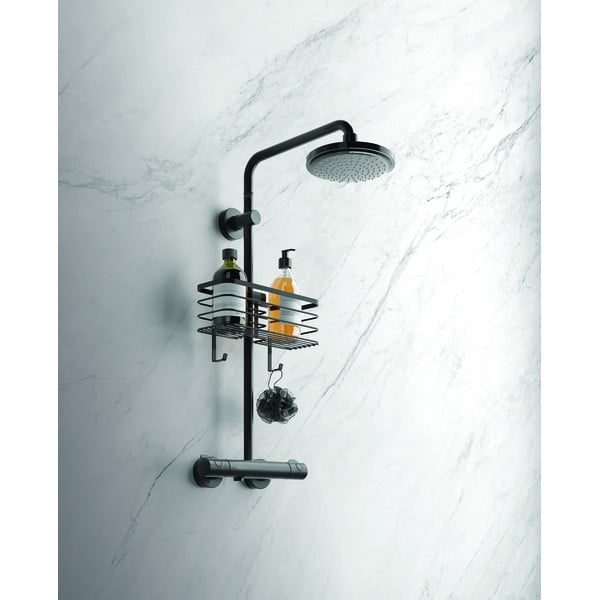 Crna kupaonska polica Metaltex Origin-image-3