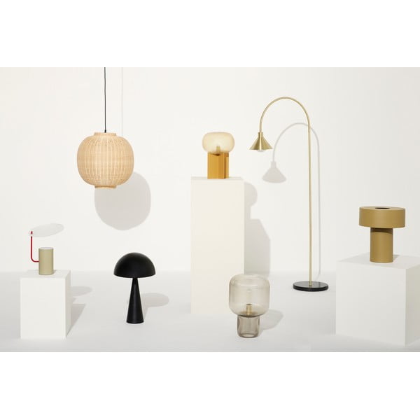 Kaki zelena stolna lampa (visina 37 cm) Aki – Hübsch-image-1