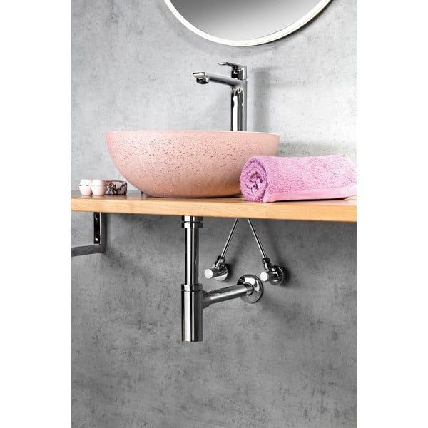 Stojeća slavina za umivaonik u sjajno srebrnoj boji Pax – Sapho-image-3