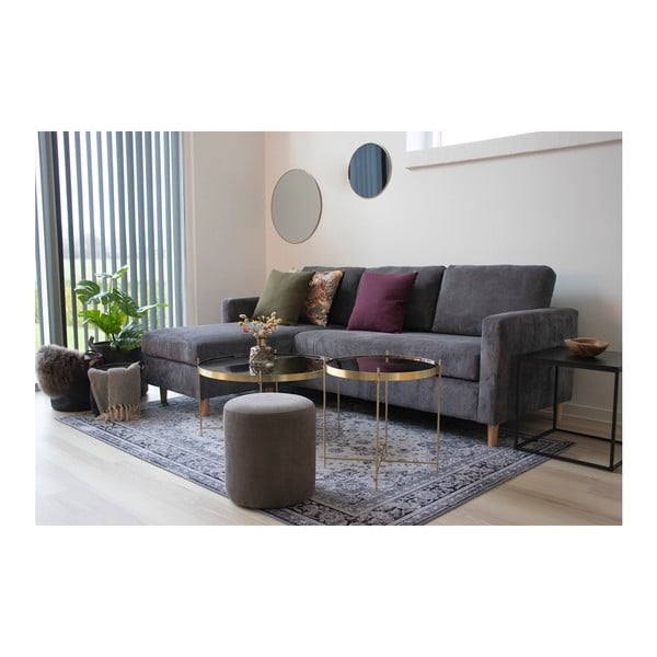 Okruglo zidno ogledalo sa zlatnim okvirom House Nordic Jersey, ø 60 cm-image-2