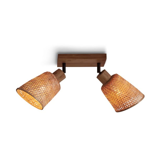 Stropna svjetiljka u prirodnoj boji s bambusovim sjenilom ø 15 cm Java – Good&Mojo