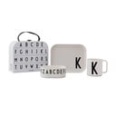 3-dijelni dječji set za jelo s kovčekom Design Letters Classics K