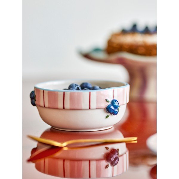 Ružičaste/krem keramičke zdjelice u setu 4 kom za juhu 295 ml Carry – Bloomingville-image-1