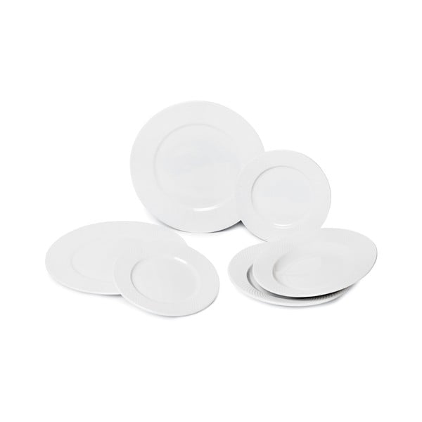 6-dijelni set bijelih porculanskih tanjura Bonami Essentials Imperio