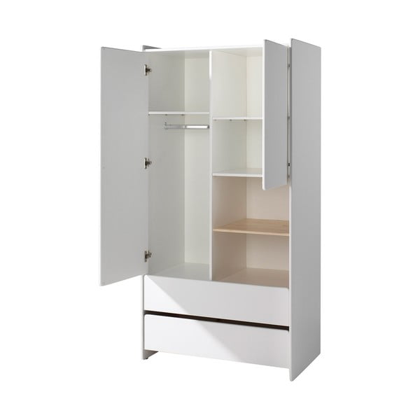 Bijeli dječji ormar Vipack Kiddy, 90 x 180 cm-image-2