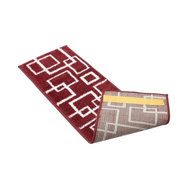 Crveni set tepiha za stepenice 13 kom 22x73 cm Geometric – Mila Home