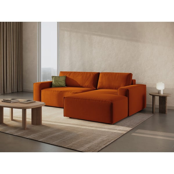 Ciglasta sklopiva kutna garnitura (s desnim kutom) Jodie – Micadoni Home-image-1