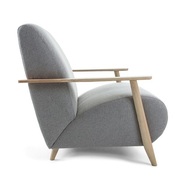 Siva fotelja Meghan – Kave Home-image-3