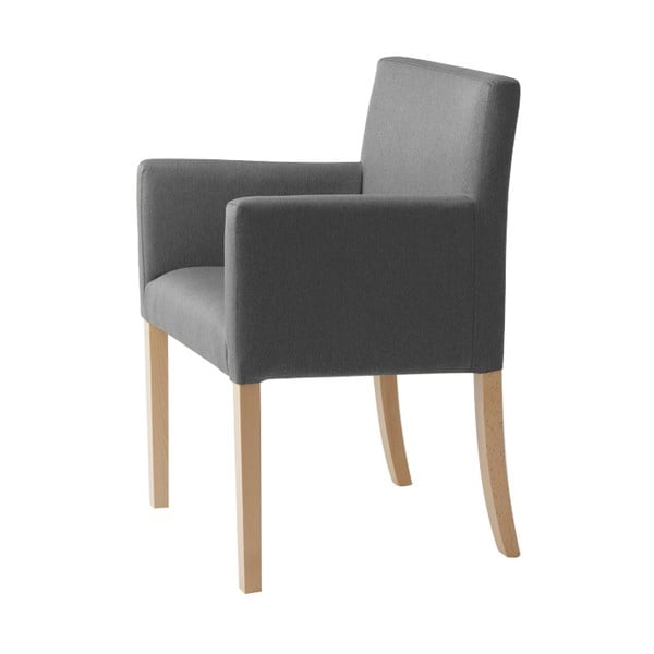 Čelična siva fotelja Custom Form Wilton