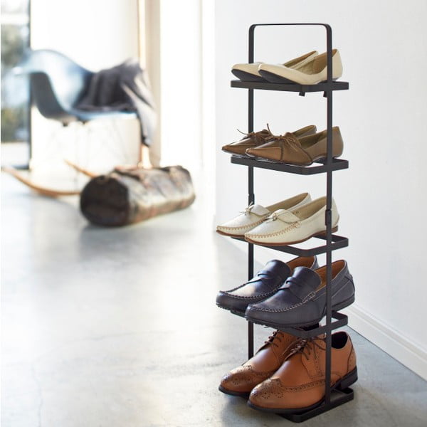 Crni metalni stalak za cipele Tower Shoe Rack – YAMAZAKI-image-3